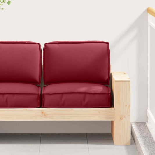 Pallet Kissen Set 2 pcs Weinrot 60 x 60 x 12 cm Oxford Stoff
