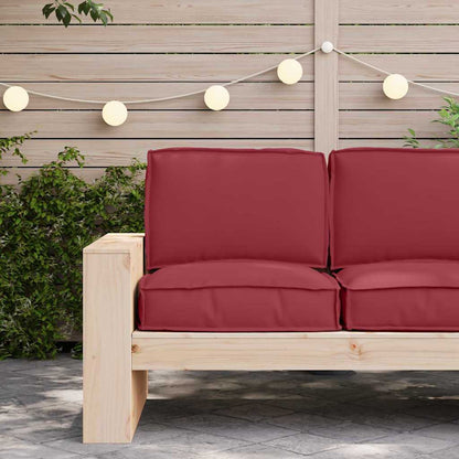 Pallet Kissen Set 2 pcs Weinrot 60 x 60 x 12 cm Oxford Stoff