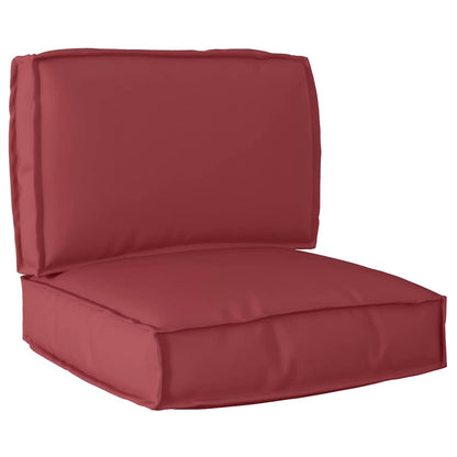 Pallet Kissen Set 2 pcs Weinrot 60 x 60 x 12 cm Oxford Stoff