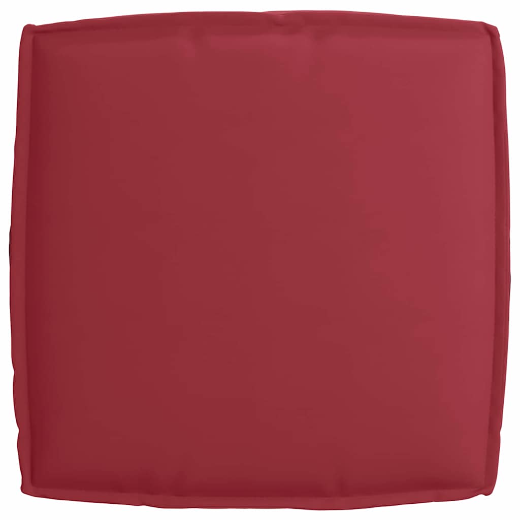 Pallet Kissen Set 2 pcs Weinrot 60 x 60 x 12 cm Oxford Stoff