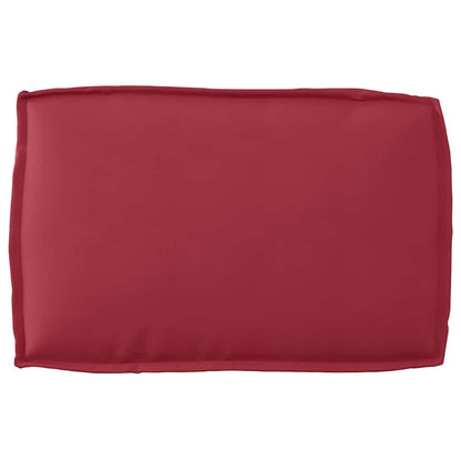 Pallet Kissen Set 2 pcs Weinrot 60 x 60 x 12 cm Oxford Stoff