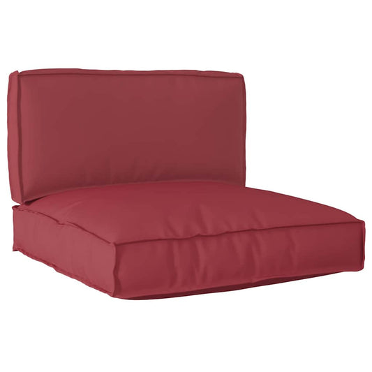 Pallet Kissen Set 2 pcs Weinrot 80 x 80 x 12 cm Oxford Stoff