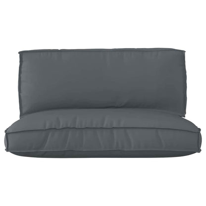 Pallet Kissen Set 2 pcs Anthrazit 120 x 80 x 12 cm Oxford Stoff