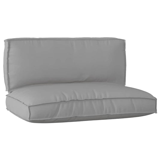 Pallet Kissen Set 2 pcs Grau 120 x 80 x 12 cm Oxford Stoff