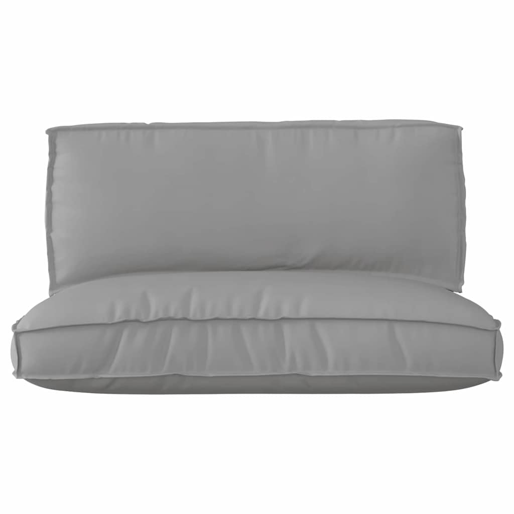Pallet Kissen Set 2 pcs Grau 120 x 80 x 12 cm Oxford Stoff