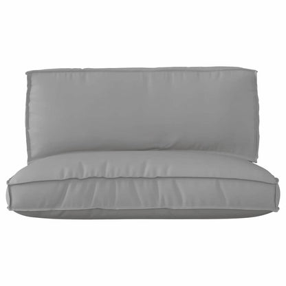 Pallet Kissen Set 2 pcs Grau 120 x 80 x 12 cm Oxford Stoff