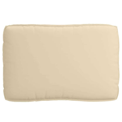 Pallet Kissen Set 2 pcs Beige 120 x 80 x 12 cm Oxford Stoff