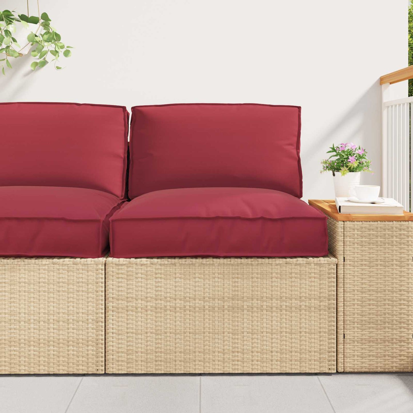 Pallet Kissen Set 2 pcs Schwarz Oxford-Stoff