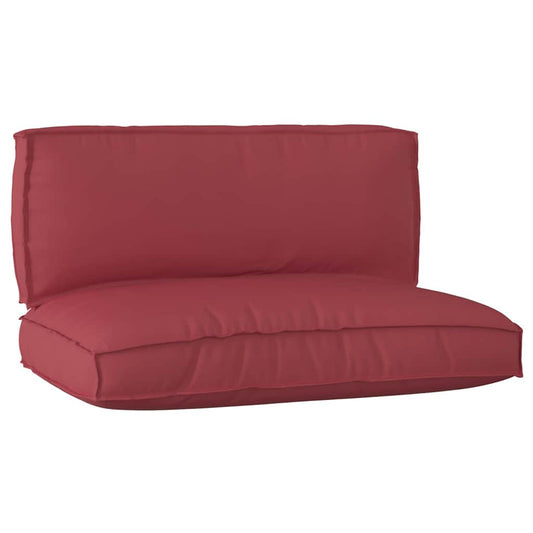 Pallet Kissen Set 2 pcs Weinrot 120 x 80 x 12 cm Oxford Stoff