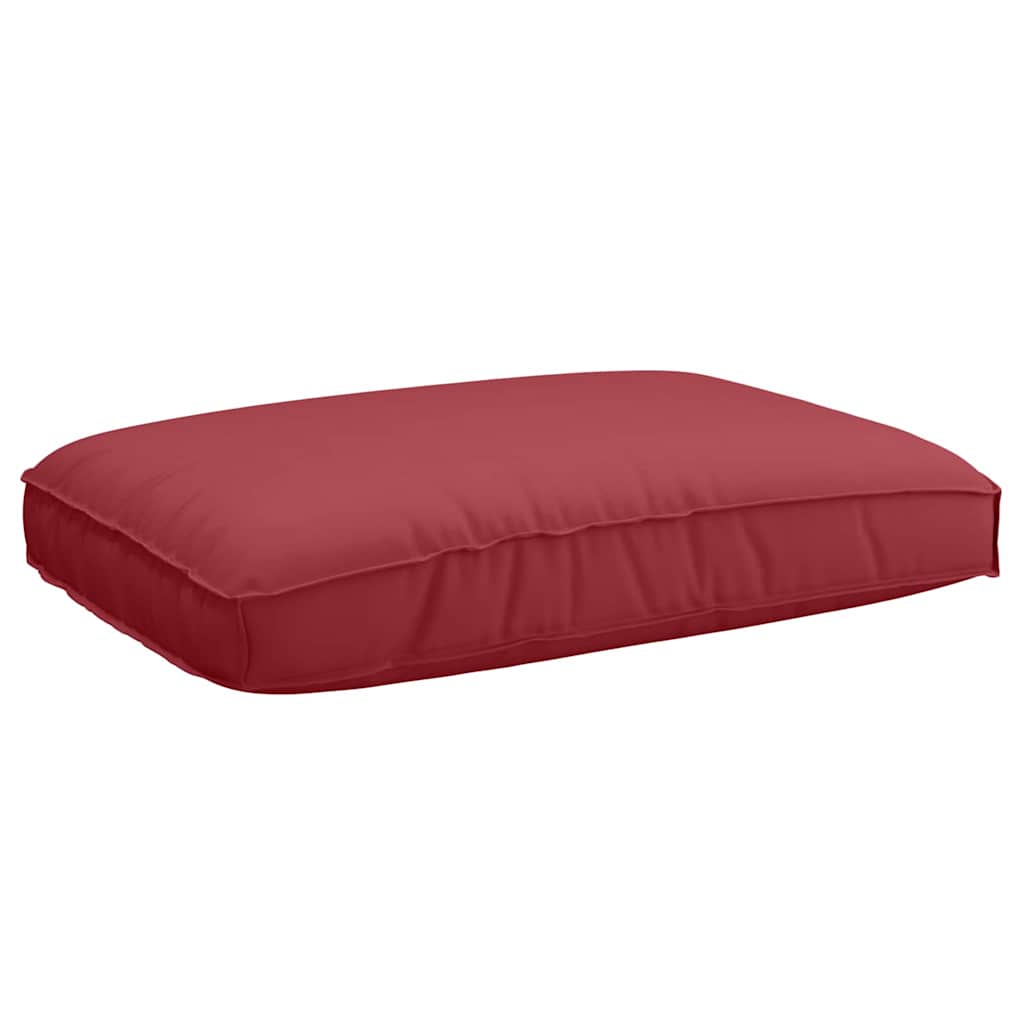 Pallet Kissen Set 2 pcs Weinrot 120 x 80 x 12 cm Oxford Stoff