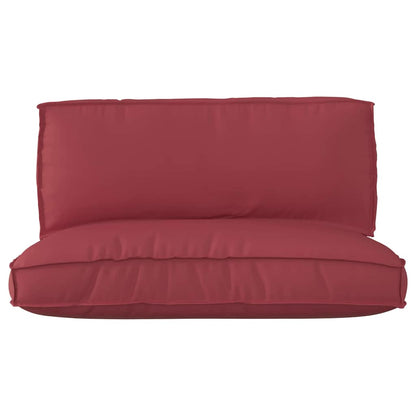 Pallet Kissen Set 2 pcs Weinrot 120 x 80 x 12 cm Oxford Stoff