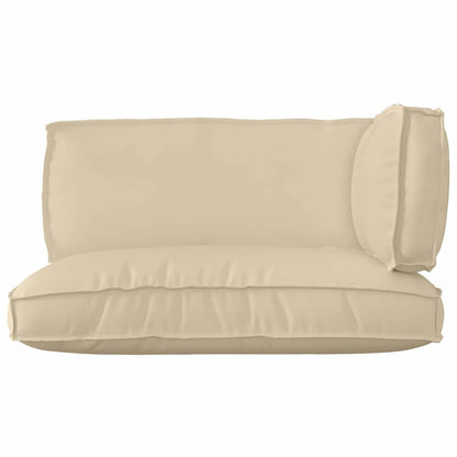 Pallet Kissen Set 3 pcs Beige 120 x 80 x 12 cm Oxford Stoff