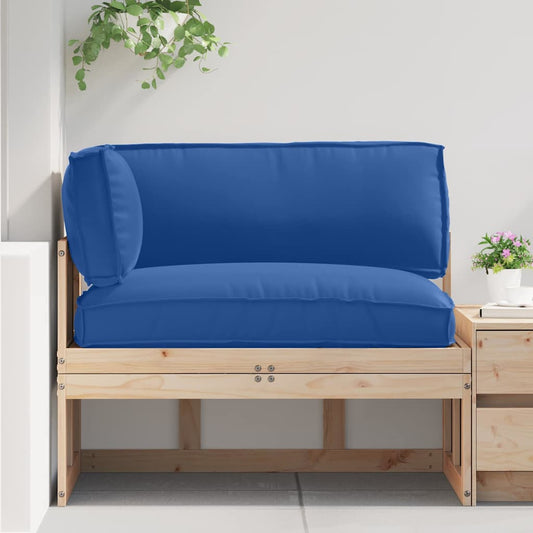 Pallet Kissen Set 3 pcs Königsblau 120 x 80 x 12 cm