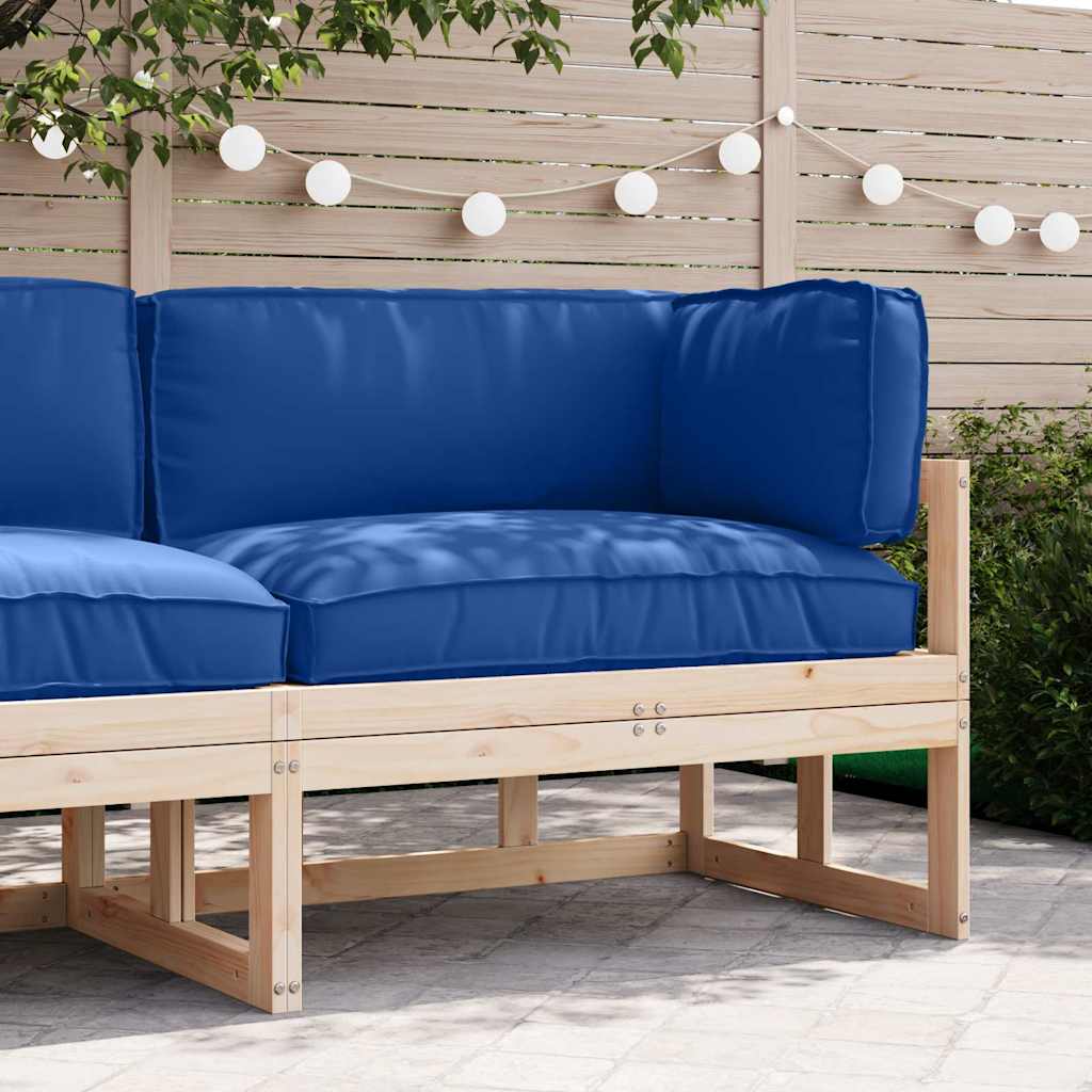 Pallet Kissen Set 3 pcs Königsblau 120 x 80 x 12 cm