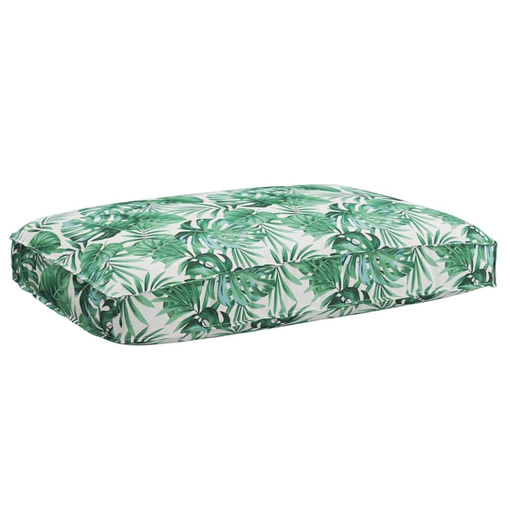 Pallet Kissen Set Floral 3 pcs Blattmuster 120 x 80 x 12 cm