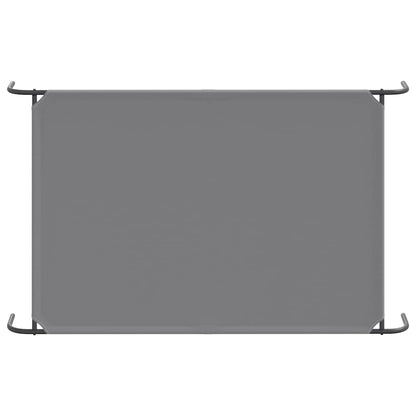 Hundebett Erhöht Grau 150x90x20 cm Oxford-Gewebe und Stahl