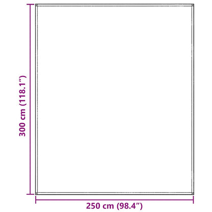 Zeltteppich Hellgrau 250 x 300 cm Polyethylen