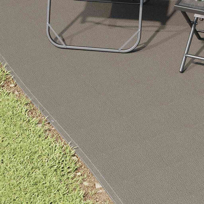 Zeltteppich Hellgrau 250 x 500 cm Polyethylen
