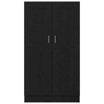 Bücherregal Schwarz Eichen-Optik 82,5 x 30,5 x 150 cm