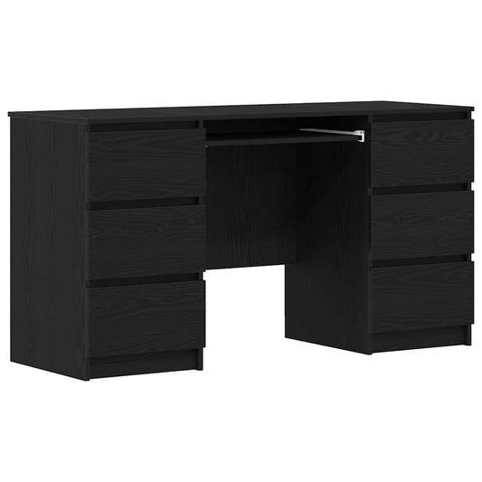 Schreibtisch Schwarze Eiche 140 x 50 x 76 cm Holzwerkstoff