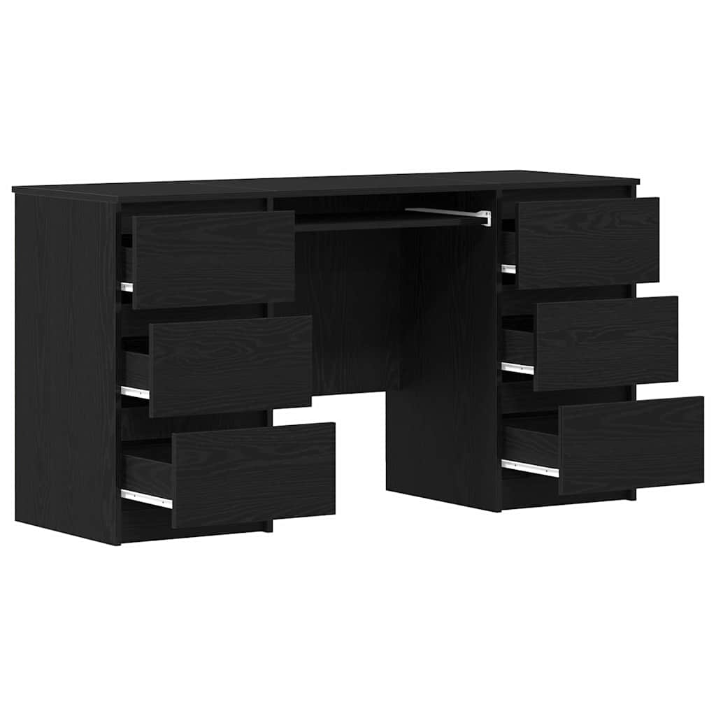 Schreibtisch Schwarze Eiche 140 x 50 x 76 cm Holzwerkstoff