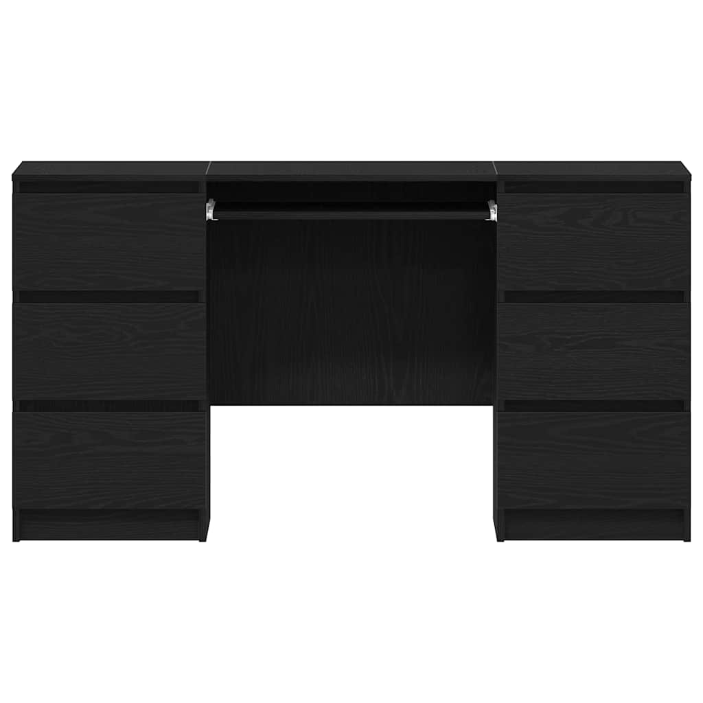 Schreibtisch Schwarze Eiche 140 x 50 x 76 cm Holzwerkstoff