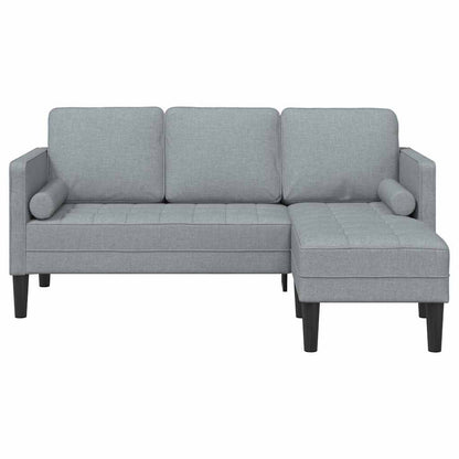 Sofa Set Hellgrau 173 x 131 x 67 cm Stoff