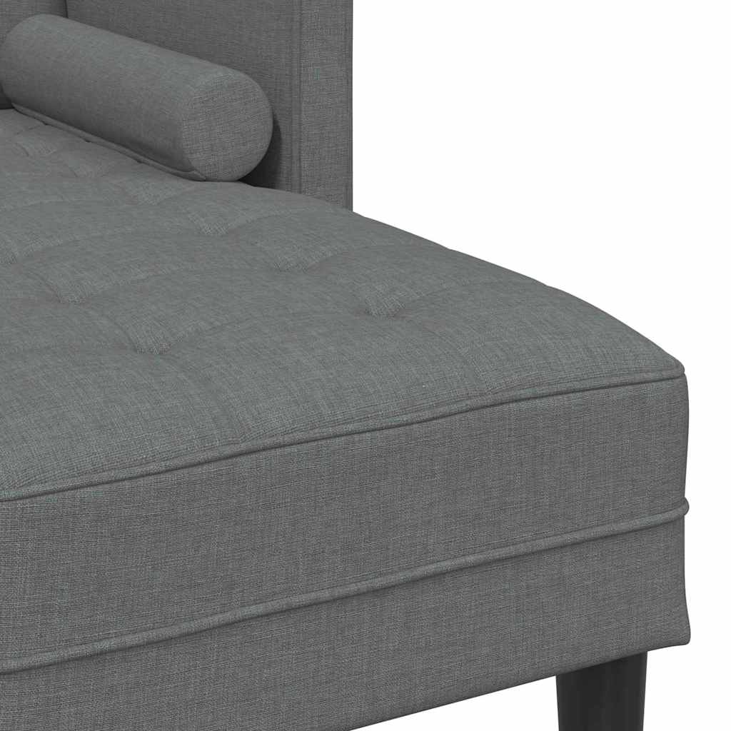 Sofa Set Dunkelgrau 173 x 131 x 67 cm Stoff