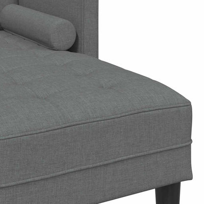 Sofa Set Dunkelgrau 173 x 131 x 67 cm Stoff