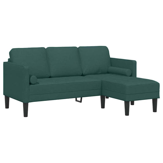 Sofa Set Dunkelgrün 173 x 131 x 67 cm Stoff