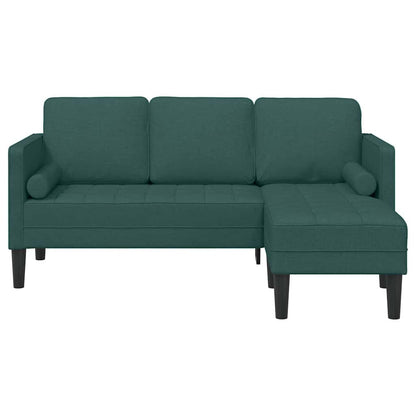 Sofa Set Dunkelgrün 173 x 131 x 67 cm Stoff
