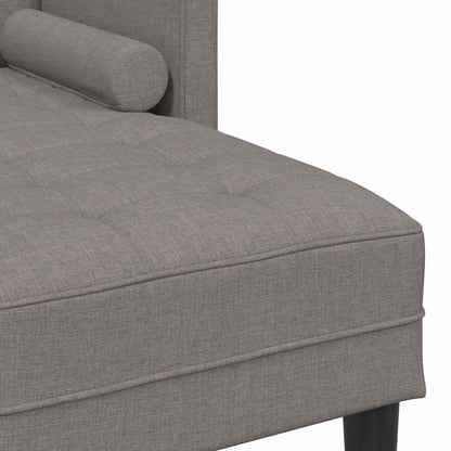 Sofa Set Taupe 173 x 131 x 67 cm Stoff