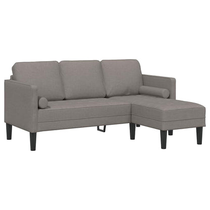 Sofa Set Taupe 173 x 131 x 67 cm Stoff