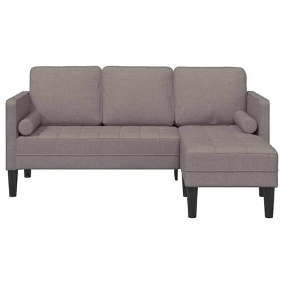 Sofa Set Taupe 173 x 131 x 67 cm Stoff