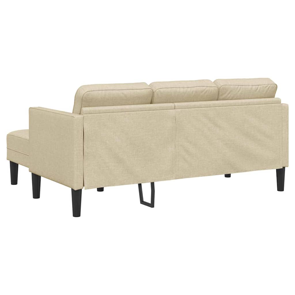 Sofa Set Cremefarben 173 x 131 x 67 cm Stoff