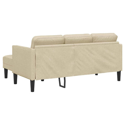 Sofa Set Cremefarben 173 x 131 x 67 cm Stoff