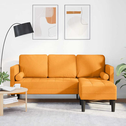 Sofa Set Dunkelgelb 173 x 131 x 67 cm Stoff