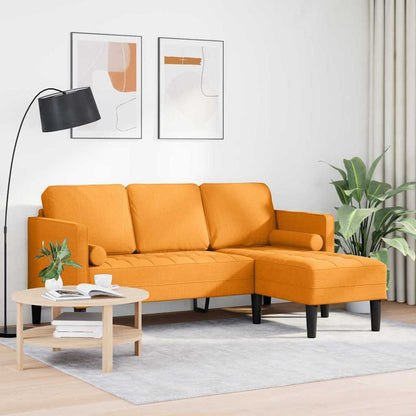 Sofa Set Dunkelgelb 173 x 131 x 67 cm Stoff