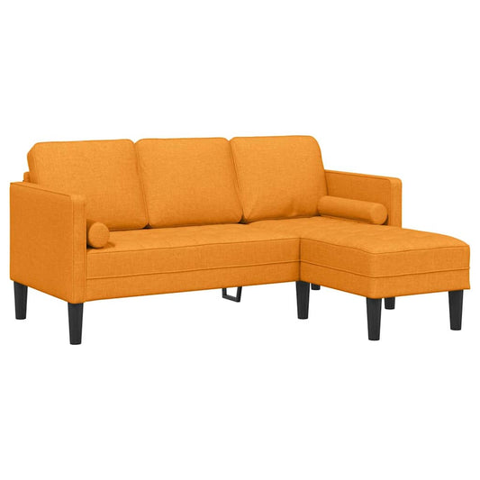 Sofa Set Dunkelgelb 173 x 131 x 67 cm Stoff