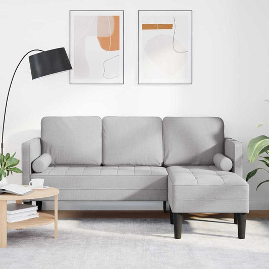 Sofa Set Wolken-Grau 173 x 131 x 67 cm Stoff