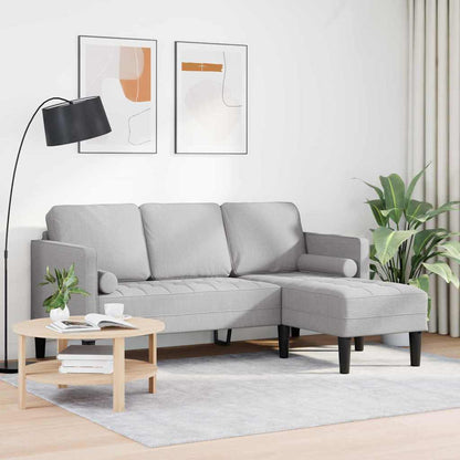 Sofa Set Wolken-Grau 173 x 131 x 67 cm Stoff
