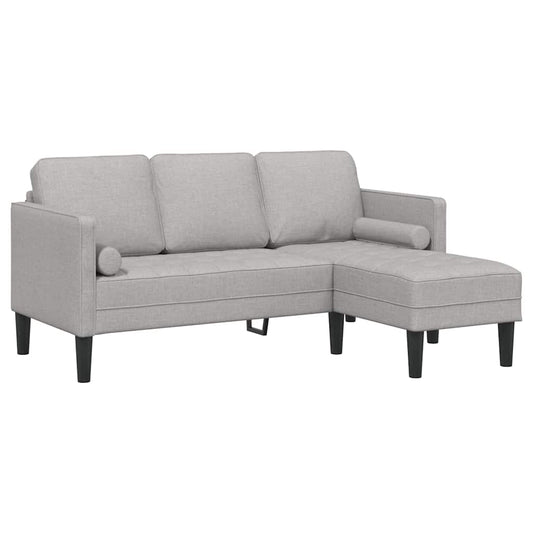 Sofa Set Wolken-Grau 173 x 131 x 67 cm Stoff