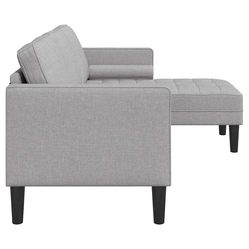 Sofa Set Wolken-Grau 173 x 131 x 67 cm Stoff