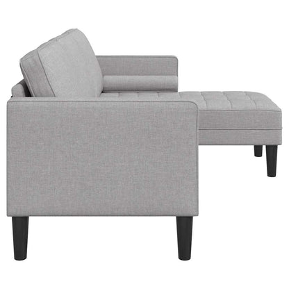 Sofa Set Wolken-Grau 173 x 131 x 67 cm Stoff