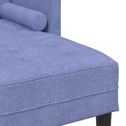 Sofa Set Jeansblau 173 x 131 x 67 cm Stoff