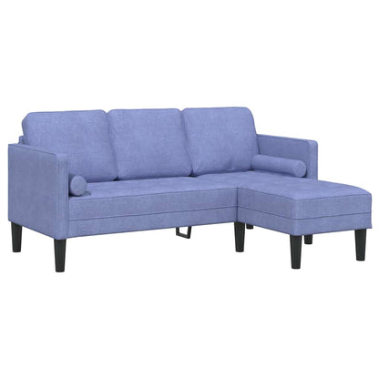 Sofa Set Jeansblau 173 x 131 x 67 cm Stoff