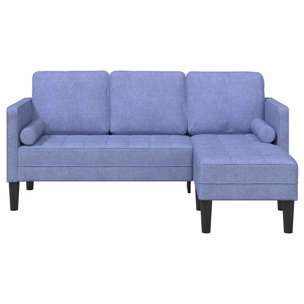 Sofa Set Jeansblau 173 x 131 x 67 cm Stoff