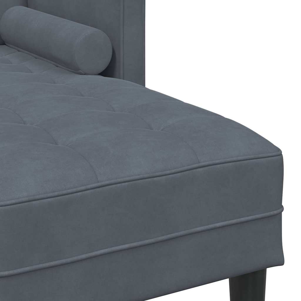 Sofa Set Dunkelgrau 173 x 131 x 67 cm Samt