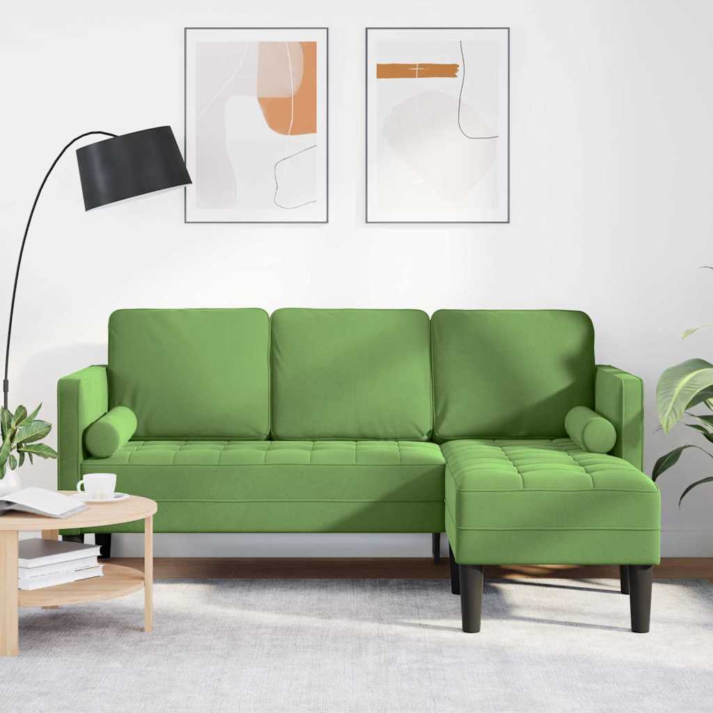 Sofa Set Hellgrün 173 x 131 x 67 cm Samt