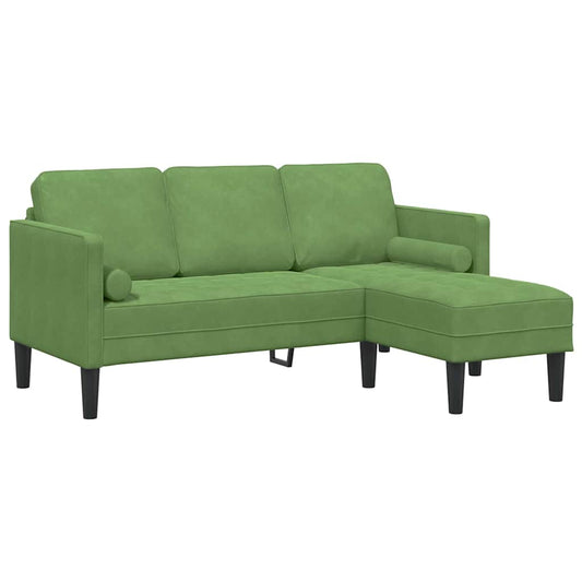 Sofa Set Hellgrün 173 x 131 x 67 cm Samt